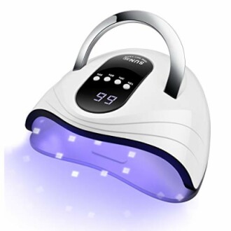 LED nail lamp with timer and handle
