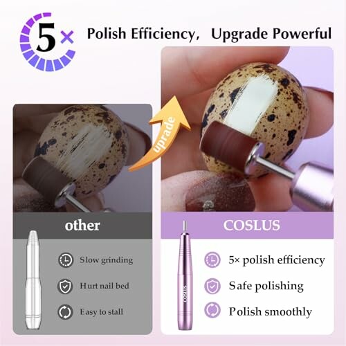 Comparison of nail polish machines showing efficiency and safety.