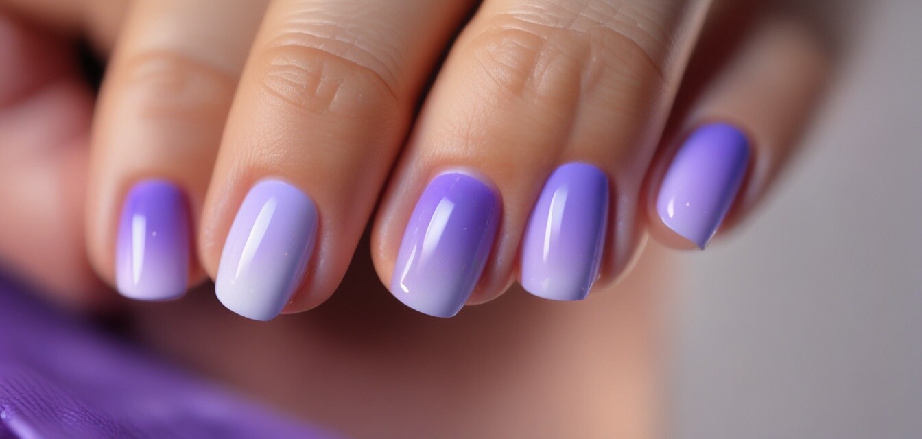 Ombre nail art