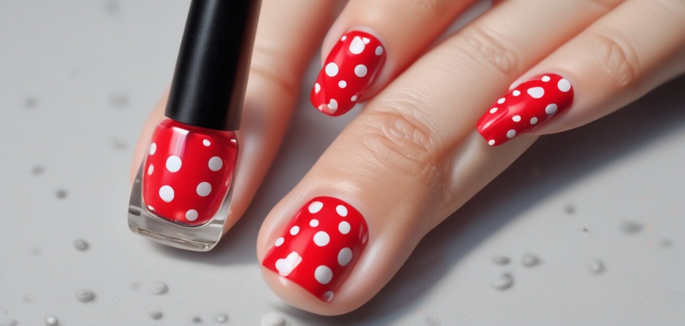 Polka Dot Nail Art
