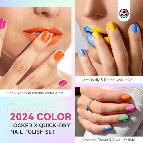 Saviland Finger Nail Polish Set